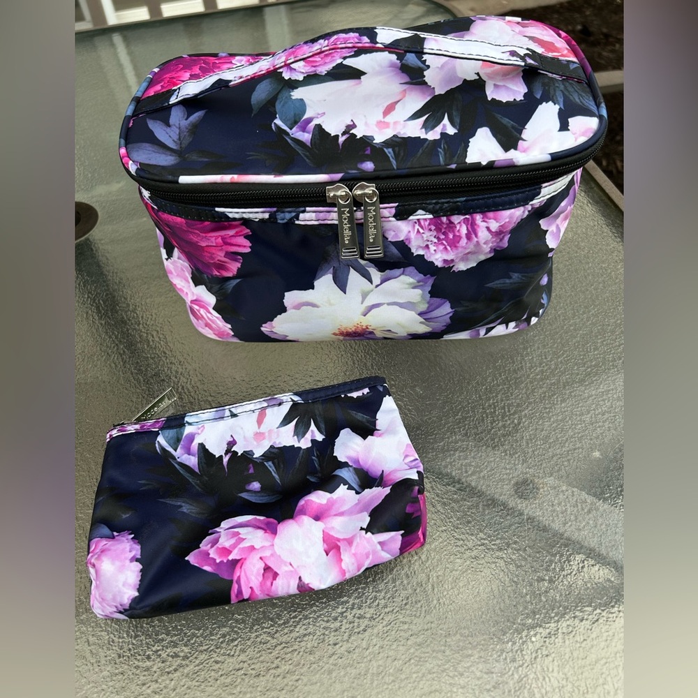 Modella Floral Cosmetic Bag Set